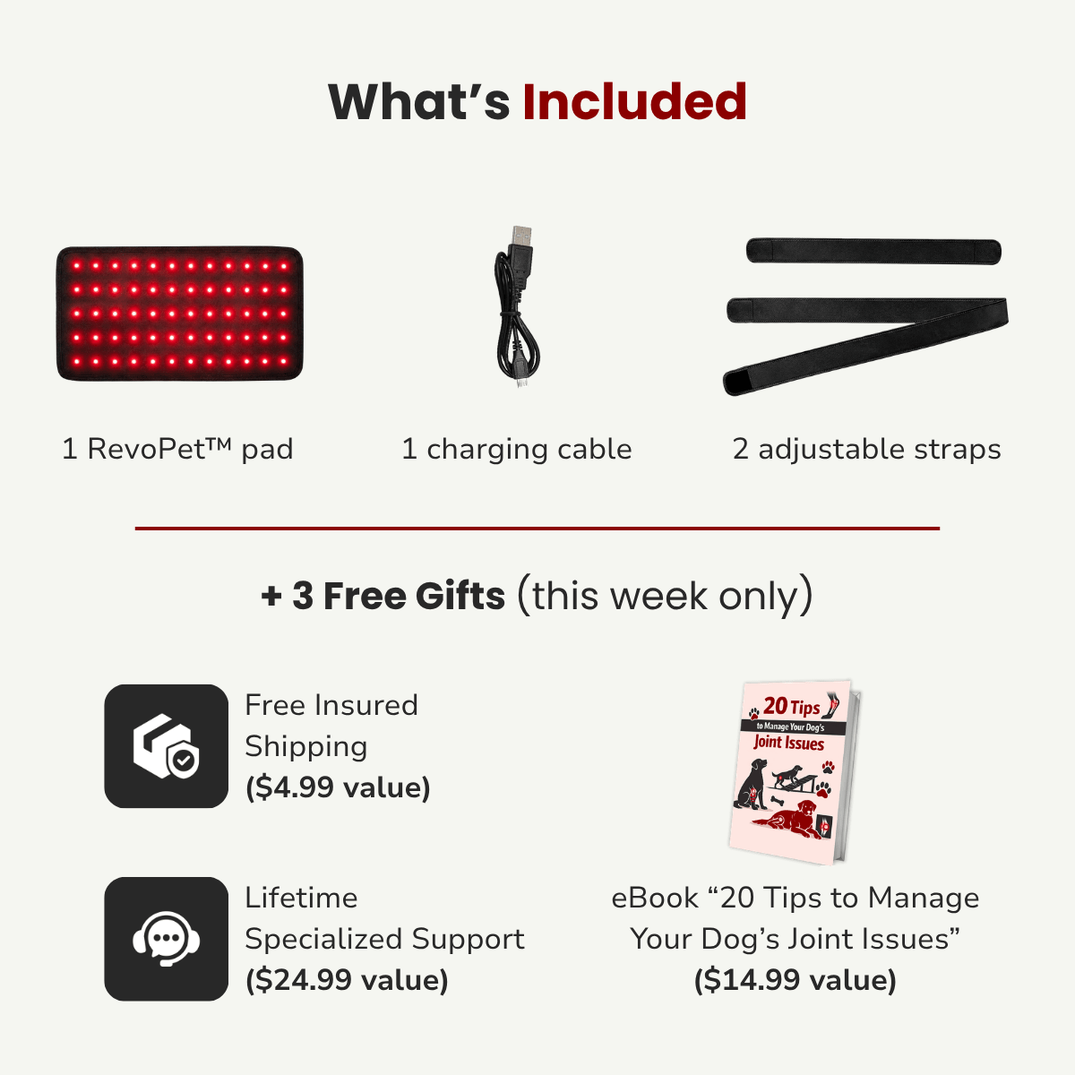 RevoPet™ | Red & Near - Infrared Light Therapy Pad - RevoPet